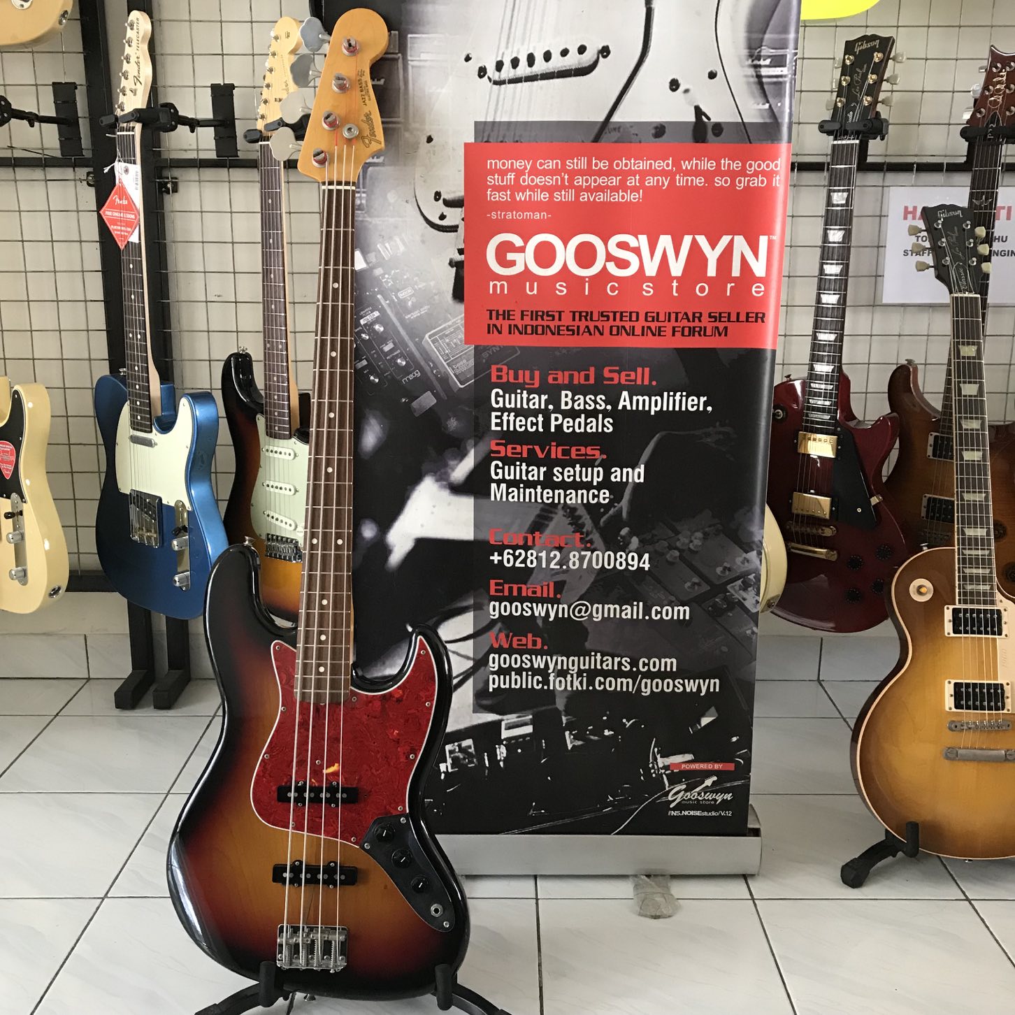 Sold !! ** Used 1993 Fender Japan Jb62-us Reissue 62 Jazz Bass Us