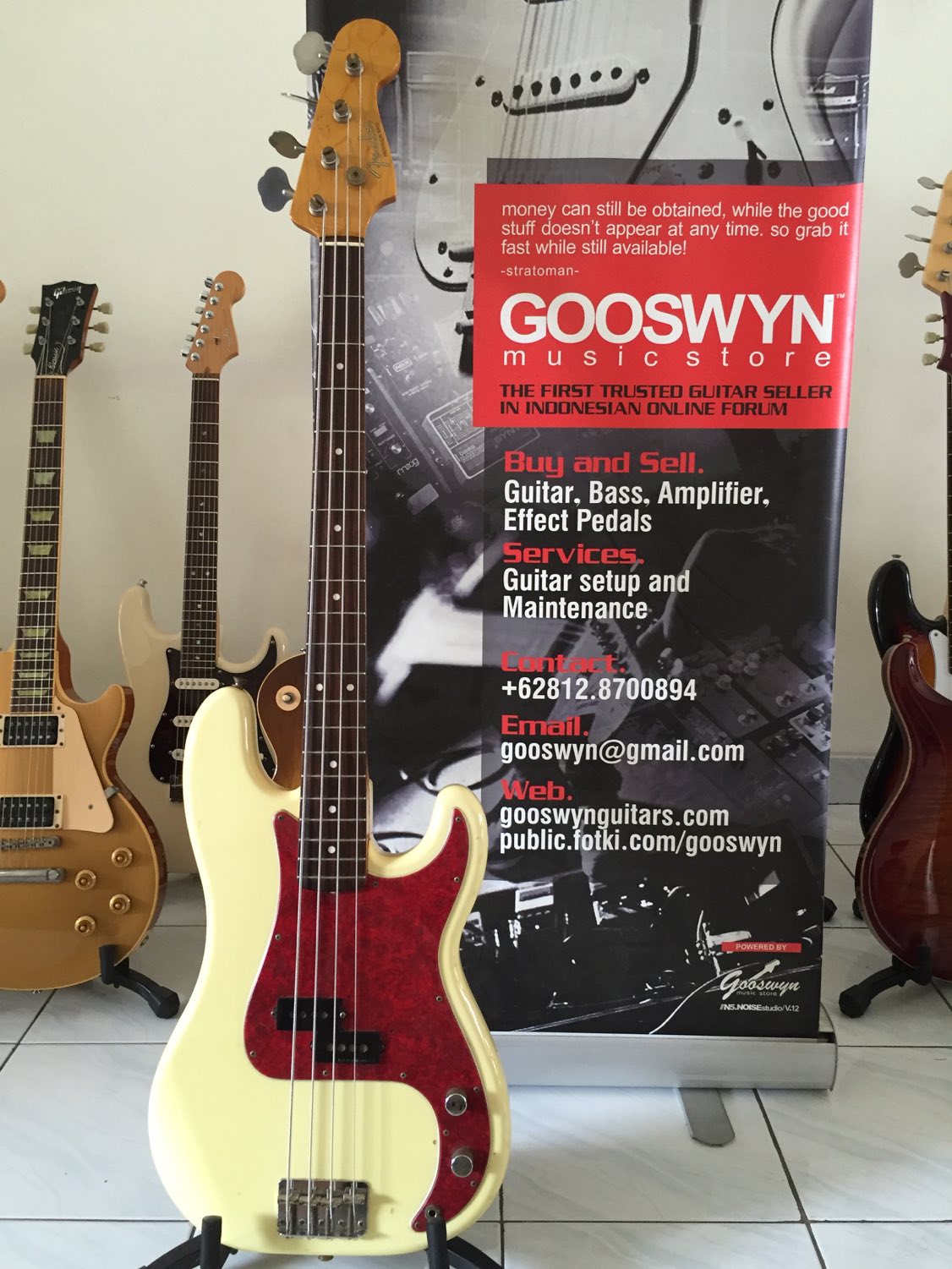 Sold !! ** 1997 Fender Japan Pb62-us Reissue 62 Precision Bass Us