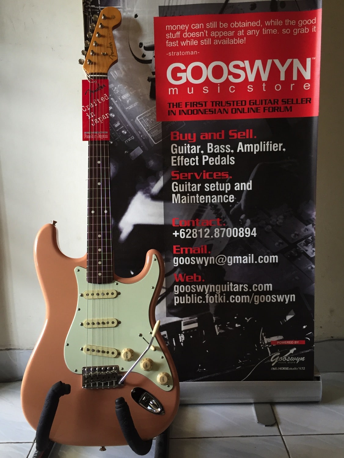 Sold !! 2006 Fender Japan St62-tx Slp Texas Stratocaster Shell