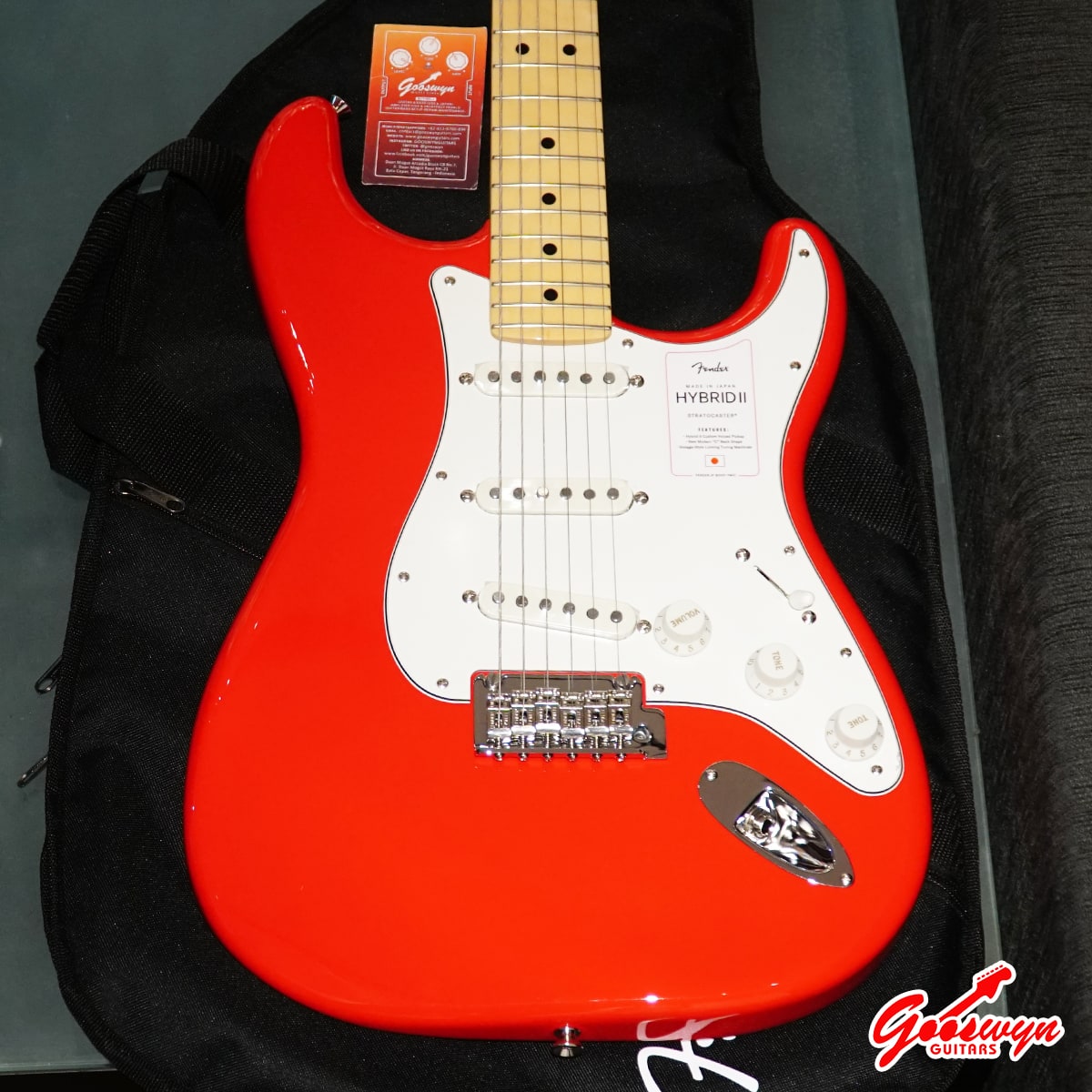 Fender Japan Hybrid II Stratocaster-Modena Red-Maple – Gooswyn Guitar