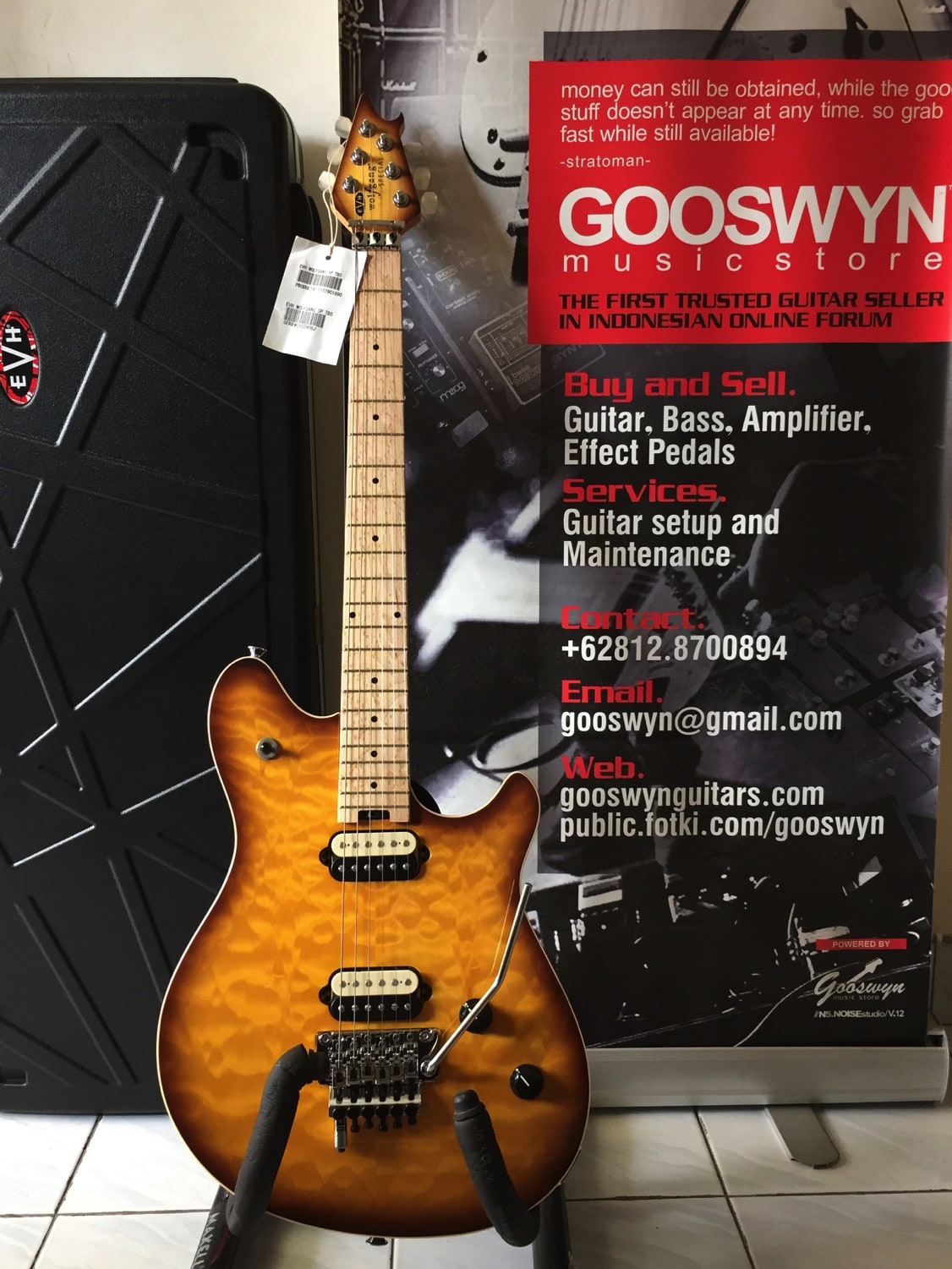 Sold !! ** Evh Wolfgang Special Japan Tobacco Sunburst – Gooswyn