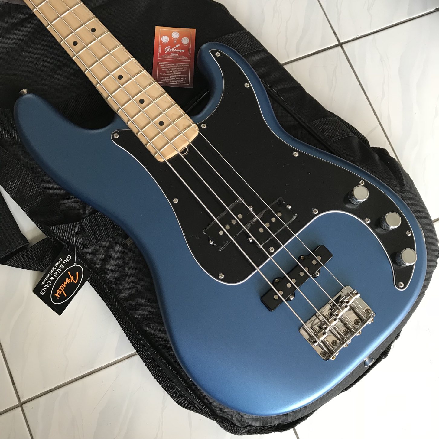 Fender Usa American Performer Precision Bass Satin – Lake Placid