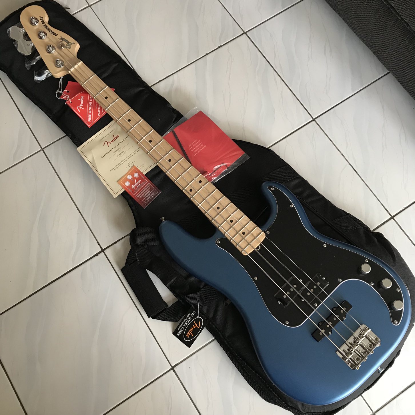 Fender Usa American Performer Precision Bass Satin – Lake Placid