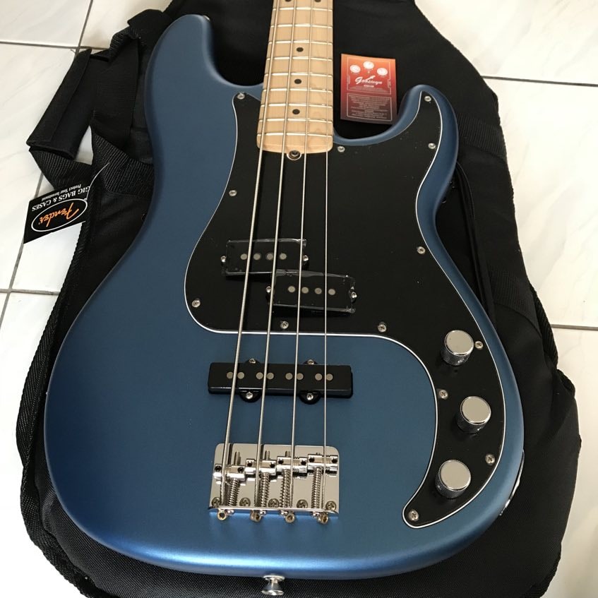 Fender Usa American Performer Precision Bass Satin – Lake Placid