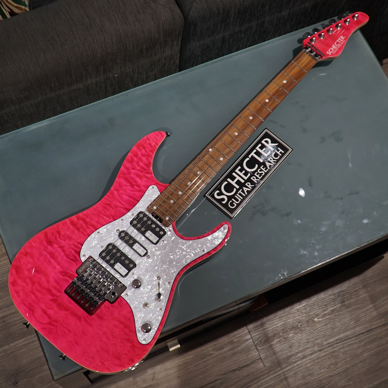 Schecter Japan SD2-24-AL – Pink – Gooswyn Guitar