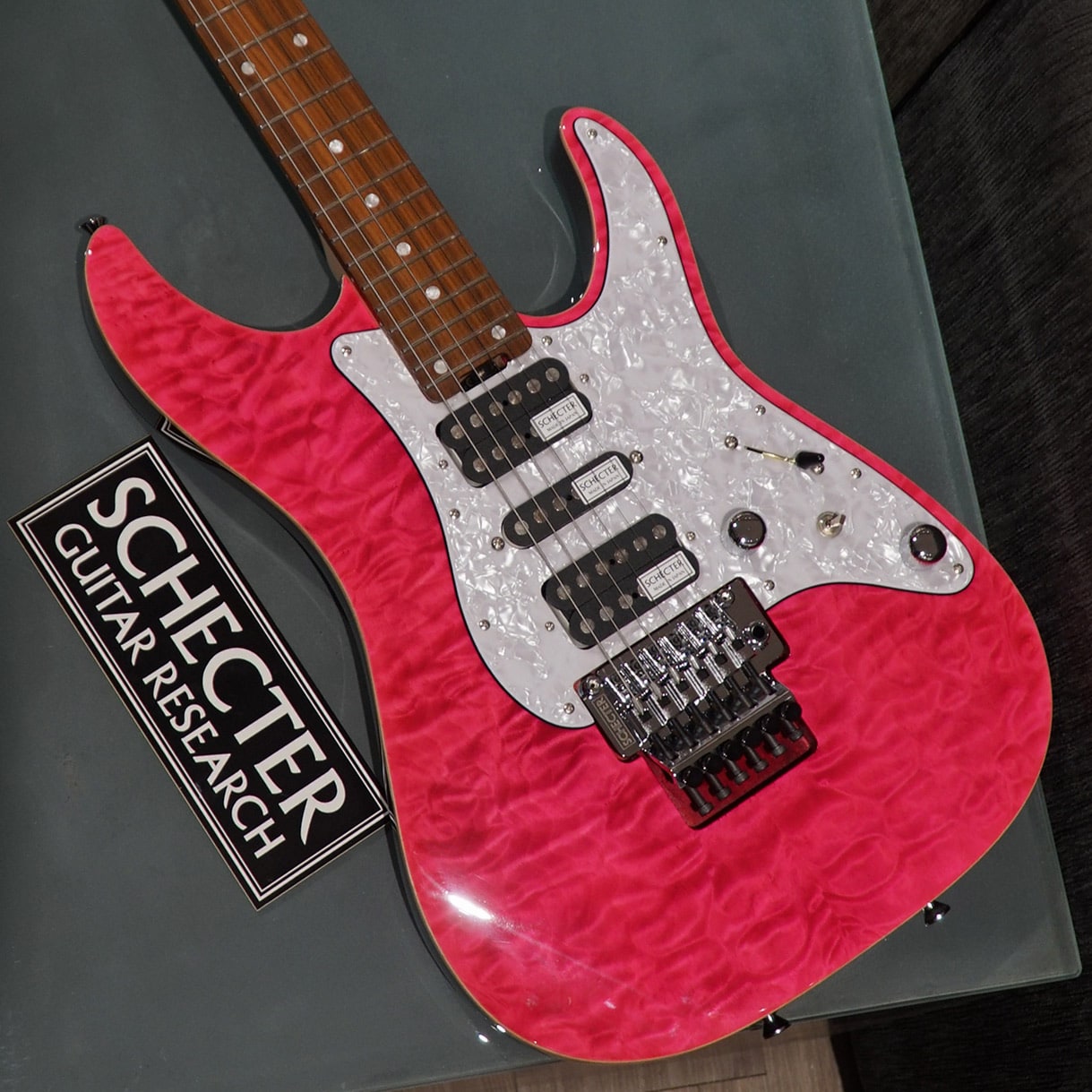 Schecter Japan SD2-24-AL – Pink – Gooswyn Guitar