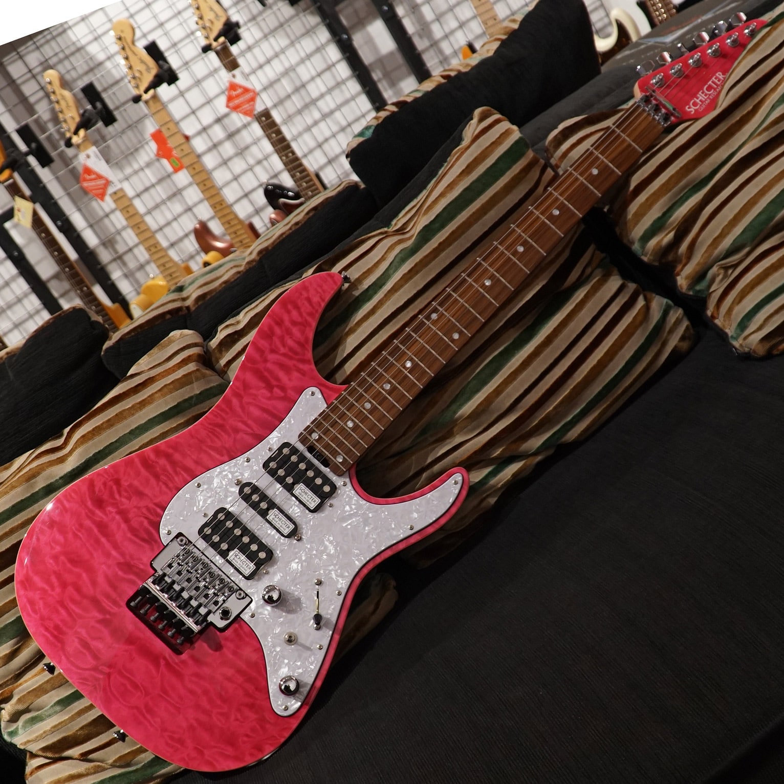 Schecter Japan SD2-24-AL – Pink – Gooswyn Guitar