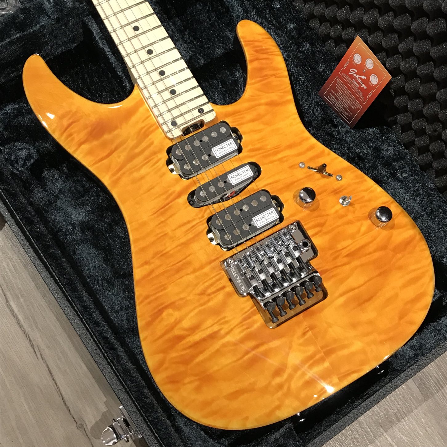 Schecter Japan Nv3-24-al Maple – Amber – Gooswyn Guitar