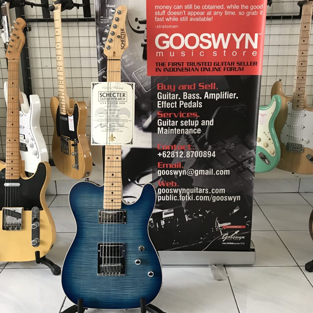 ** No Stock !! ** Schecter Usa Custom Shop Pt Custom Trans Sky Blue ...