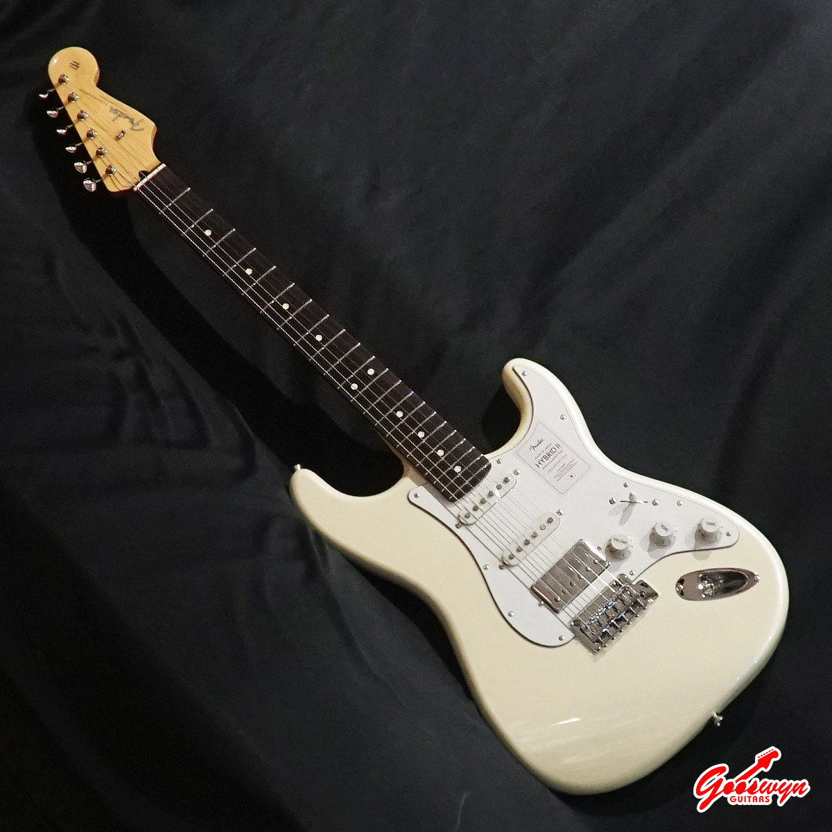 2024 Collection Fender Hybrid II Stratocaster HSS Olympic Pearl 