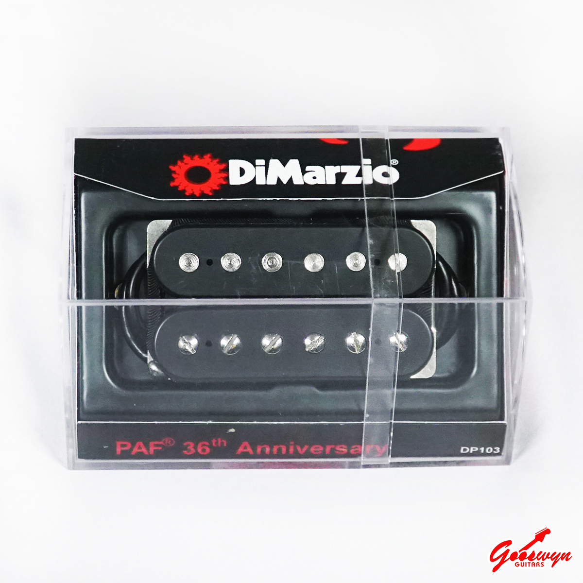 DiMarzio DP103 PAF 36&deg; Anniversario Humbucker &ndash; Spaziato F, Nero, Nuovo