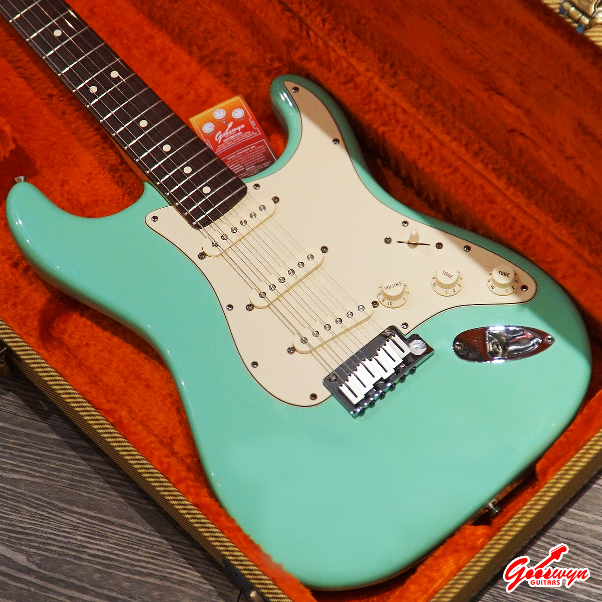 USED 2001 Fender Jeff Beck Signature Stratocaster – Surf Green 130726 1A