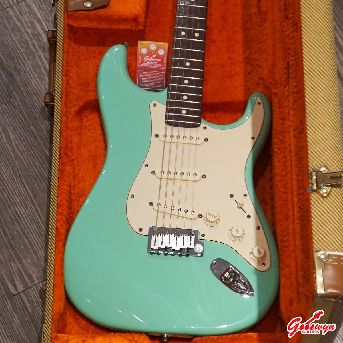 USED 2001 Fender Jeff Beck Signature Stratocaster – Surf Green 130726 2B