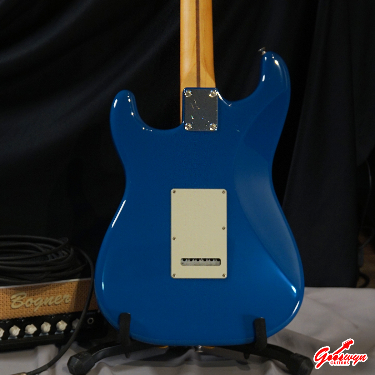 USED 2021 Fender Japan Hybrid II Stratocaster Forest Blue Rosewood Fingerboard 130726 4B