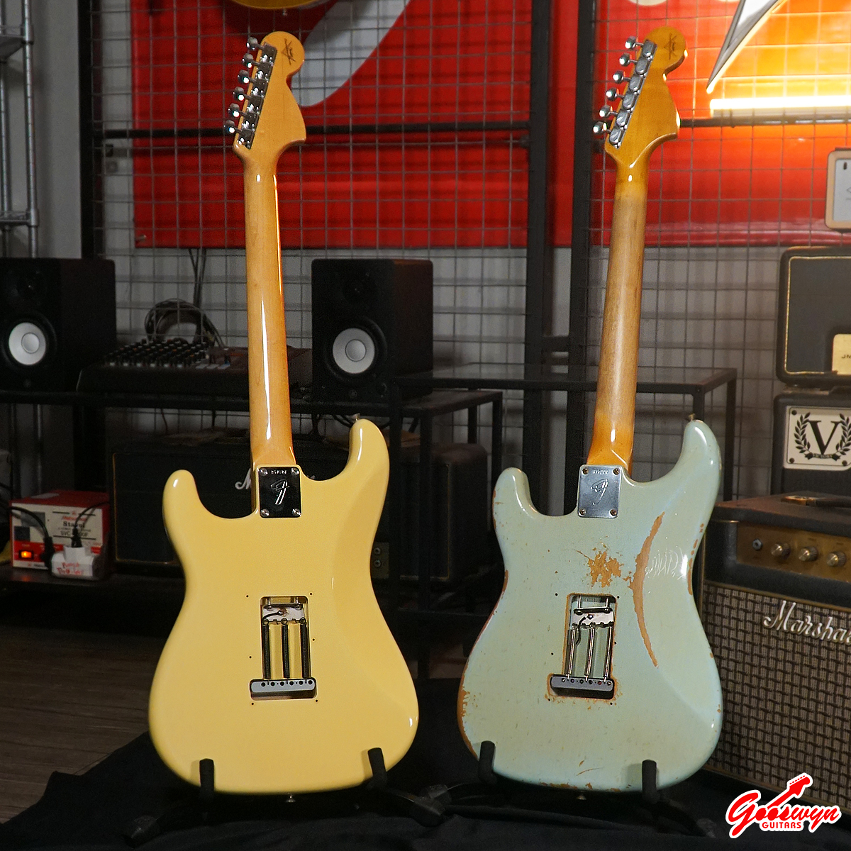 USED 2010 & 2013 Fender Custom Shop 1969 Stratocaster Reverse Headstock Relic & NOS 290826 1C