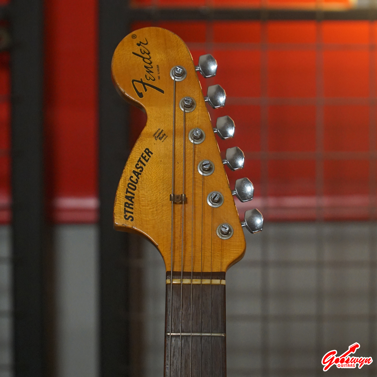 USED 2013 Fender Custom Shop 1969 Stratocaster Reverse Headstock Relic Sonic Blue 290826 3A
