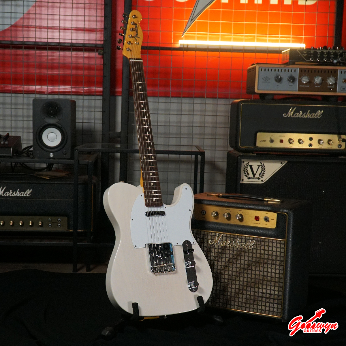 USED 2019 Fender Jimmy Page Mirror Telecaster White Blonde 210826 1B