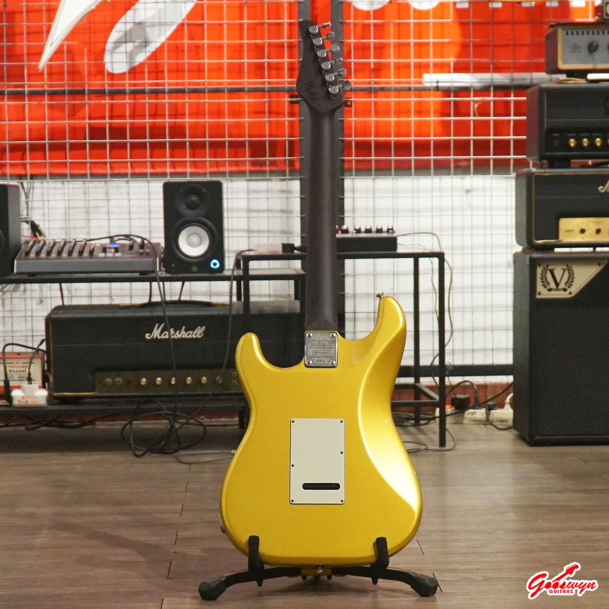BRAND NEW Schecter USA Custom Shop Limited Edition Nick Johnston Traditional HSS Wembley Atomic Saffron 241026 4A